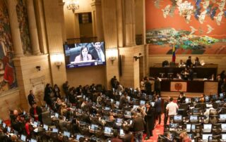 Plenaria del Congreso de la República durante la instalación de las mesas directivas 2026-2027
